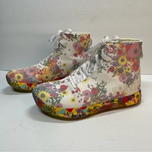 Nobull SF Trainer Sneakers Men’s Size 14 / Women’s Size 15.5 High Top Flower Lac - Picture 8 of 12